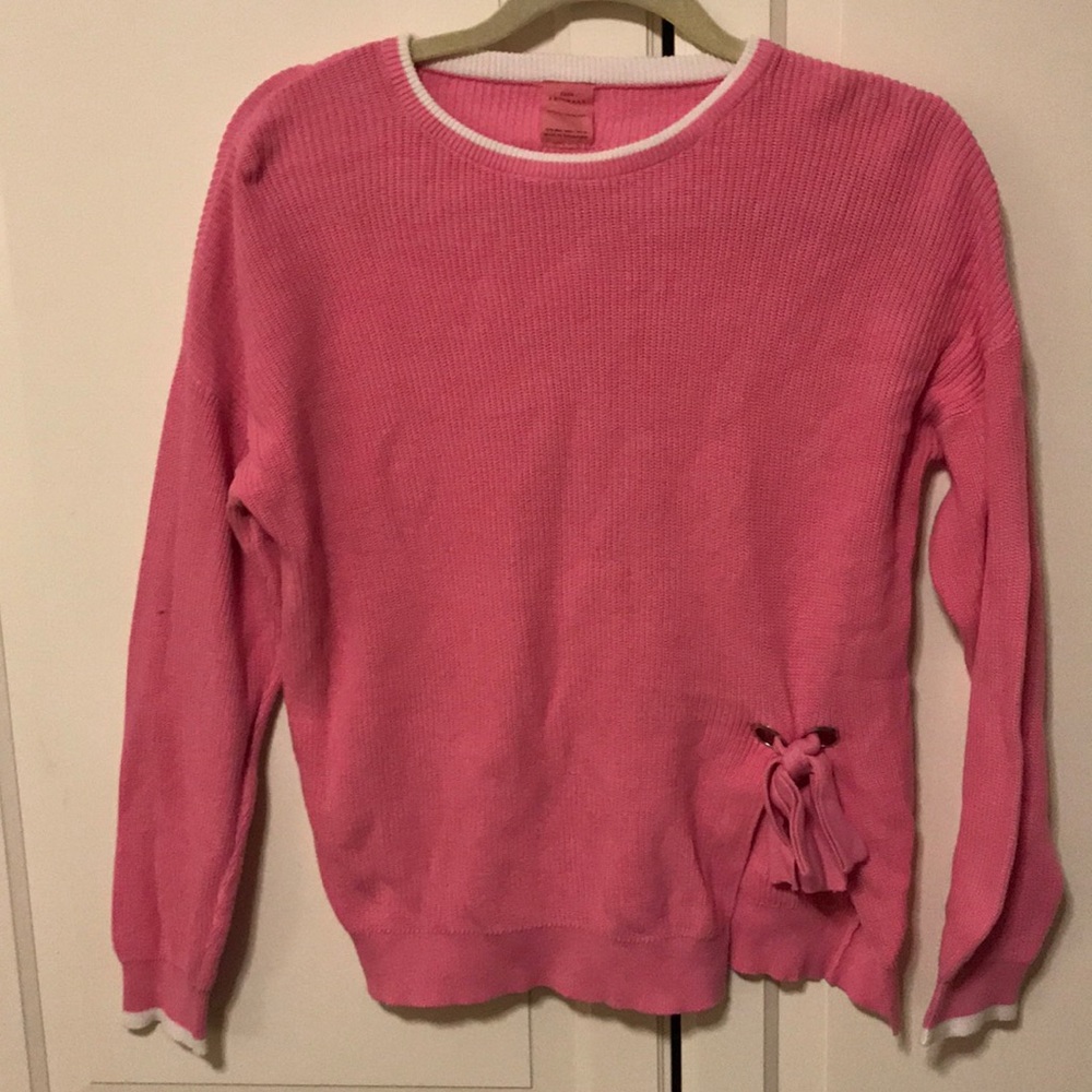 Zara pink sweater with bow. Girls size 14